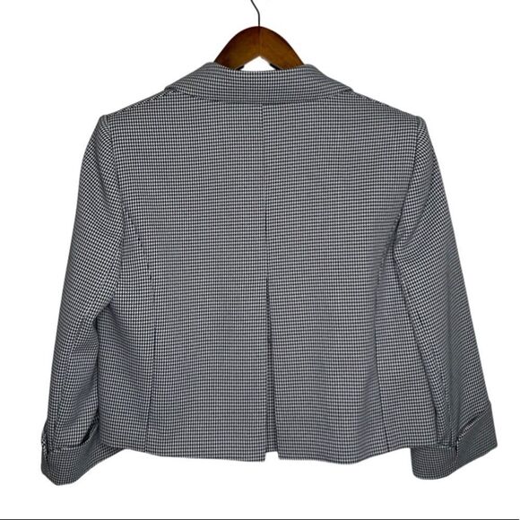 TAHARI Houndstooth Cropped Blazer - 6 - Picture 2 of 5